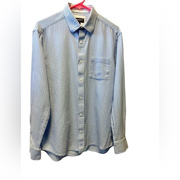 JOHNSTON & Murphy, dress shirt , baby blue , large - Picture 1 of 3